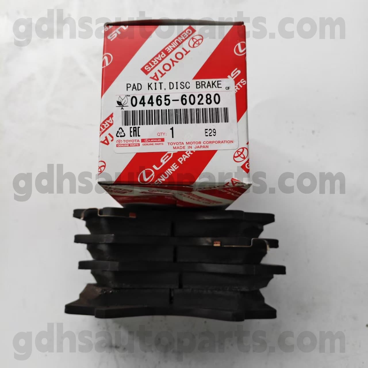 04465-60280 டொயோட்டா உண்மையான பாகங்கள் லேண்ட் குரூசருக்கான முன் பிரேக் பேட் 、 LX450D/460/570 சேஸ் எண். UZJ200