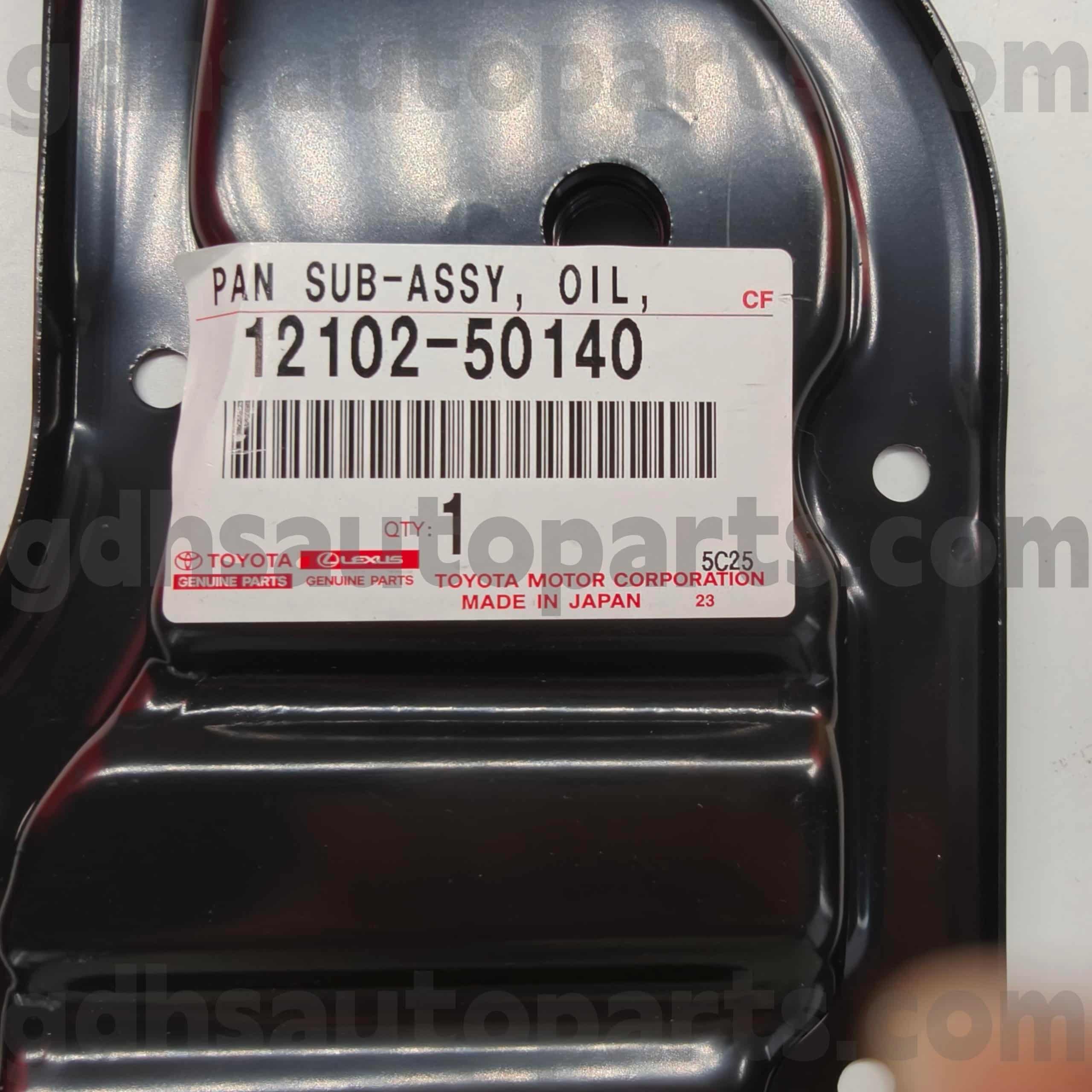 12102-50140 லேண்ட் க்ரூஸர் சேஸ் எண்.2UZFE UZJ200க்கான டொயோட்டா உண்மையான பாகங்கள் ஆயில் பான்