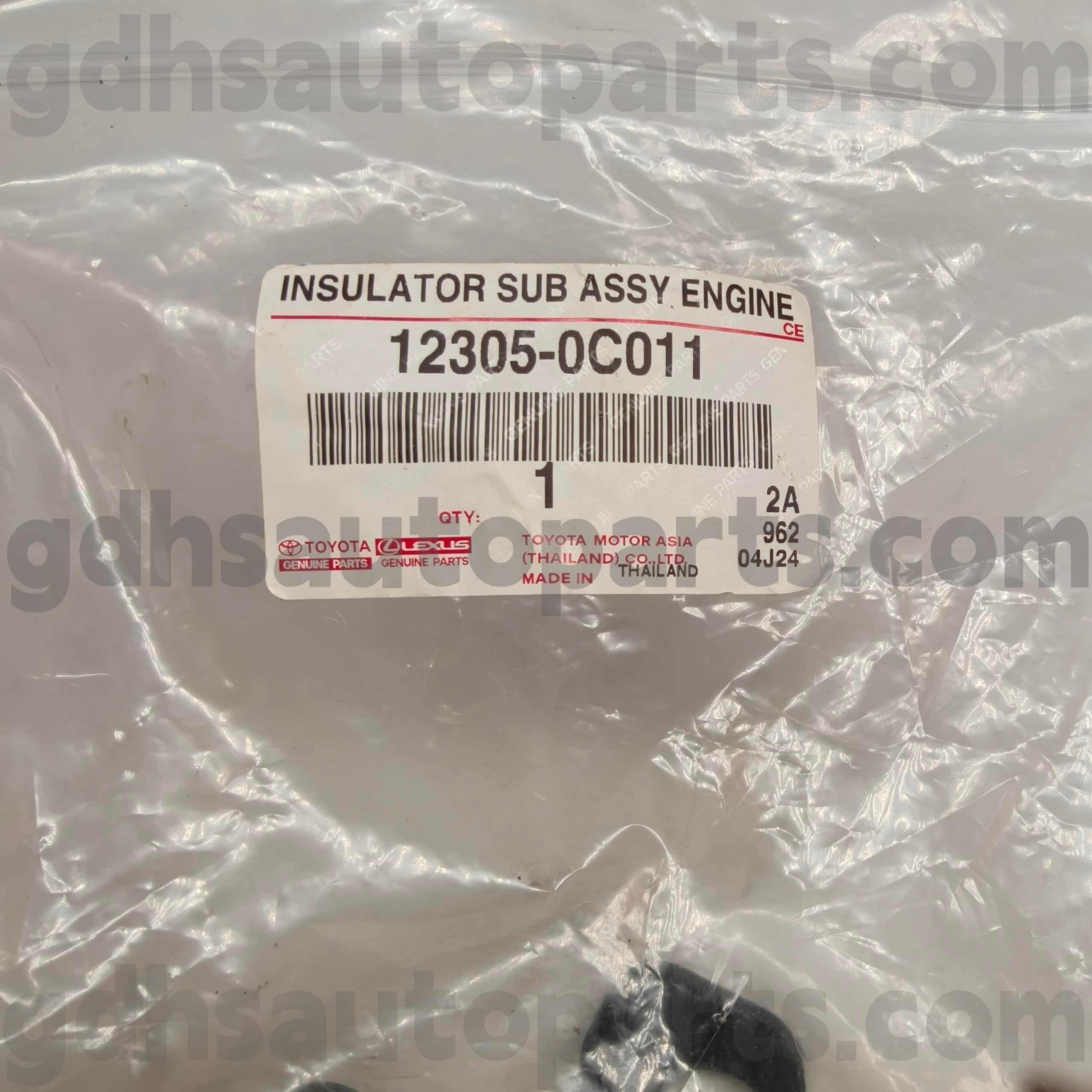 12305-0C011 HILUXக்கான டொயோட்டா உண்மையான பாகங்கள் வலது எஞ்சின் மவுண்ட், ஃபார்ச்சூனர் சேஸ் எண்.TGN51